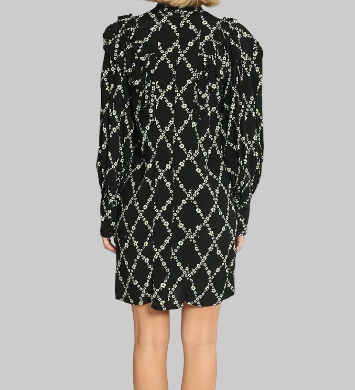 GANNI Margarita Printed Mini Dress - Size S
