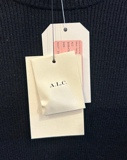 NEW* A.L.C. Navy Ribbed Knit Top - Size S
