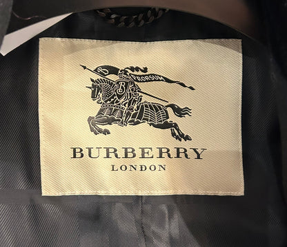 BURBERRY Black Wool & Cashmere Coat - Size 44 (xs)
