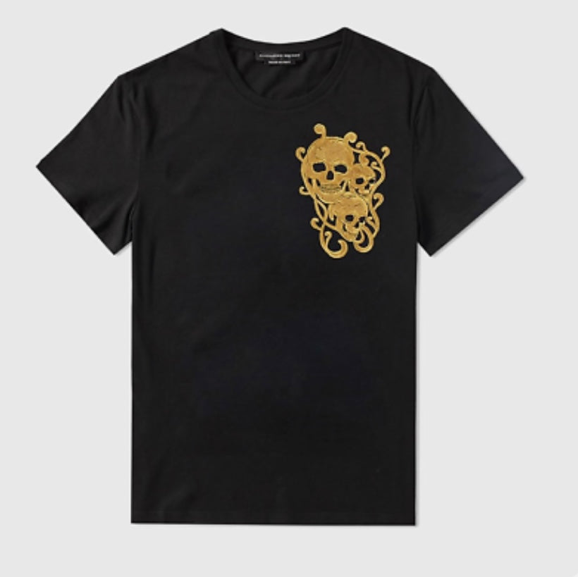 Alexander McQueen Embroidered Skulls Tee - Size XL