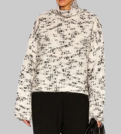TOTEME Mohair Patterned Sweater - Size xs