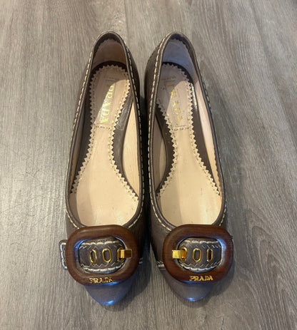 PRADA Cintage Heeled Ballet Flat - Size 36.5