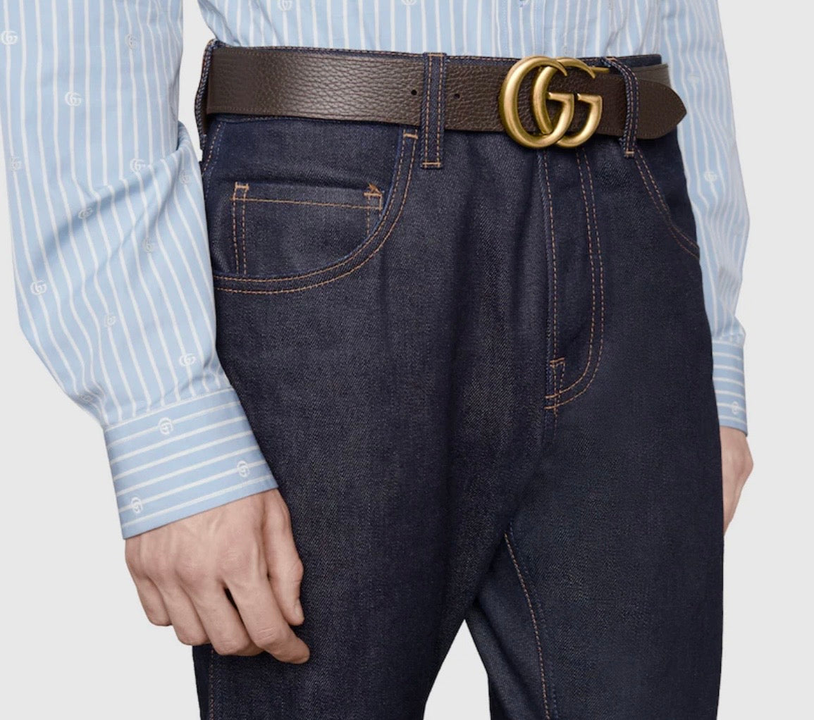 GUCCI Reversible Belt Brown & Black - Size L