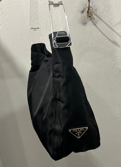 PRADA Nylon Tessuto Lucite Top Handle