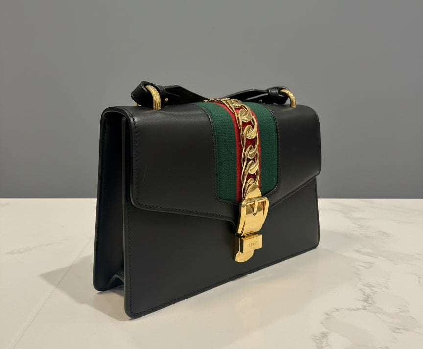 GUCCI Sylvie Small Black Web