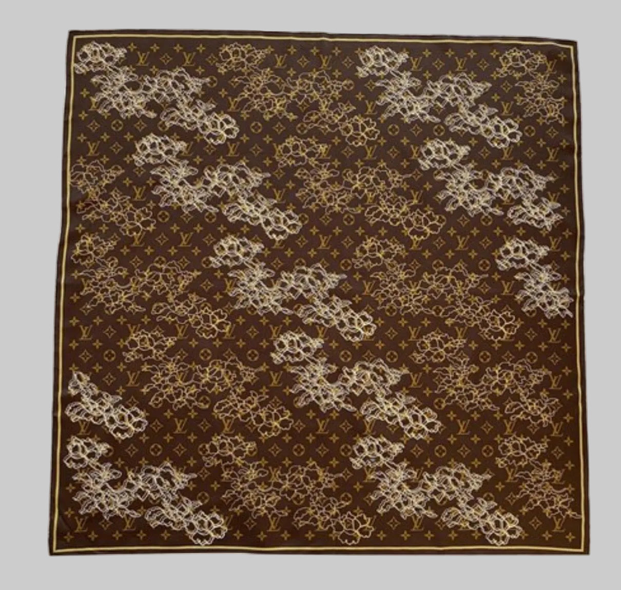 LOUIS VUITTON Monogram Silk Scarf