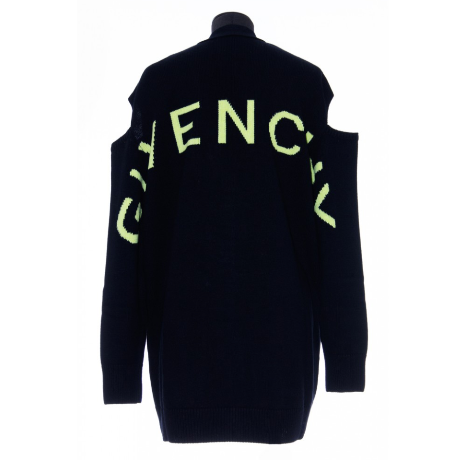 GIVENCHY knit logo cutout - Size XS