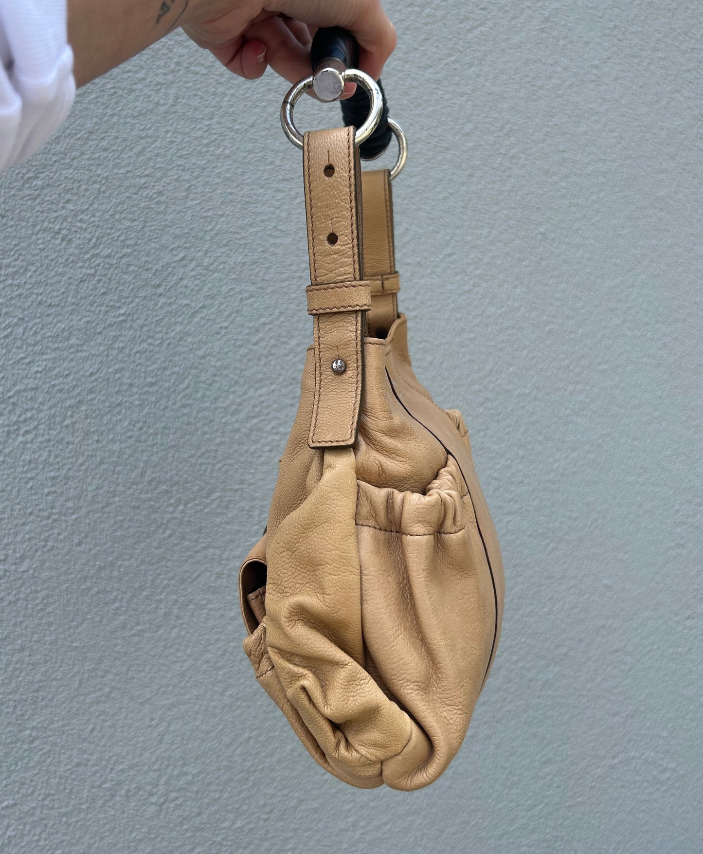 YVES SAINT LAURENT Vintage mombasa leather bag