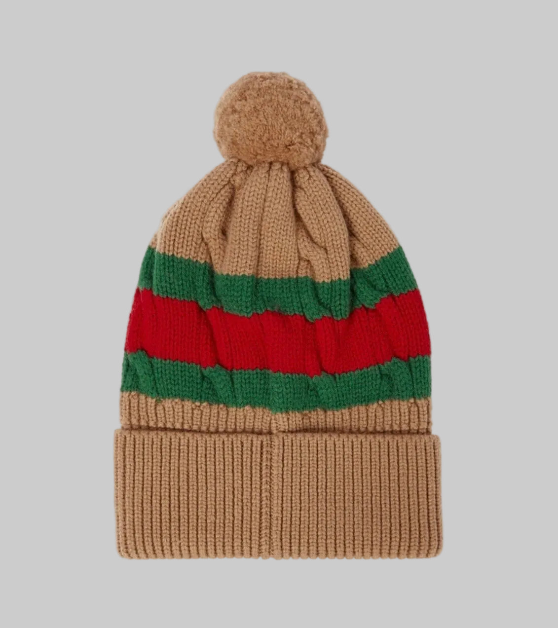 NEW* GUCCI Web Stripe Wool Beanie