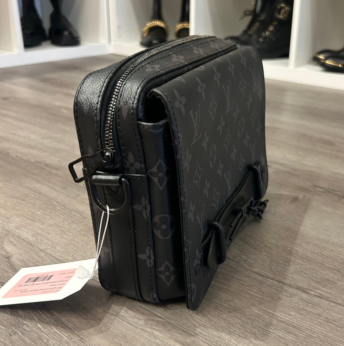 LOUIS VUITTON Monogram Eclipse Steamer Messenger Crossbody