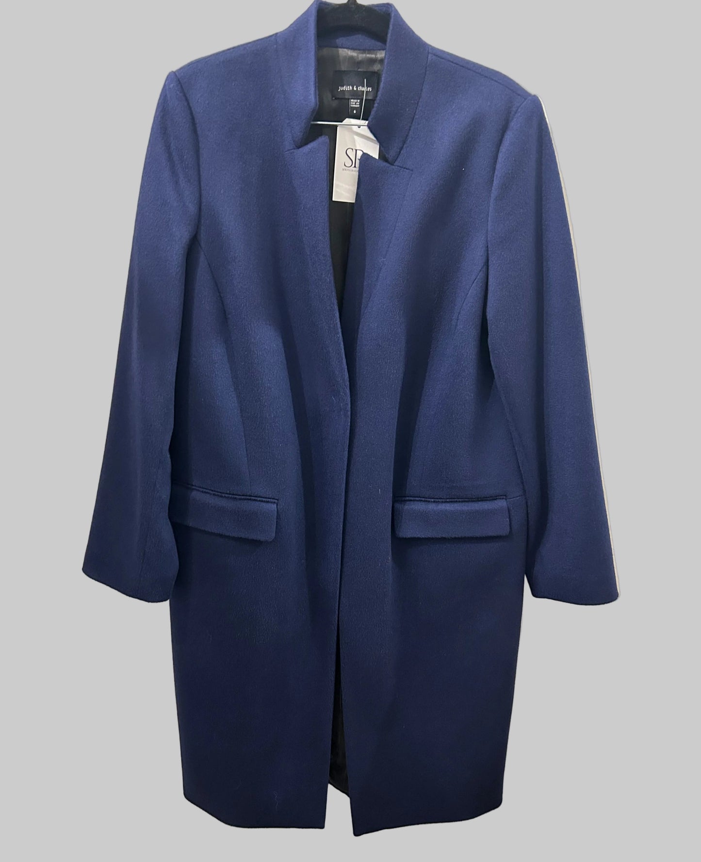 JUDITH & CHARLES Navy Coat - Size 6
