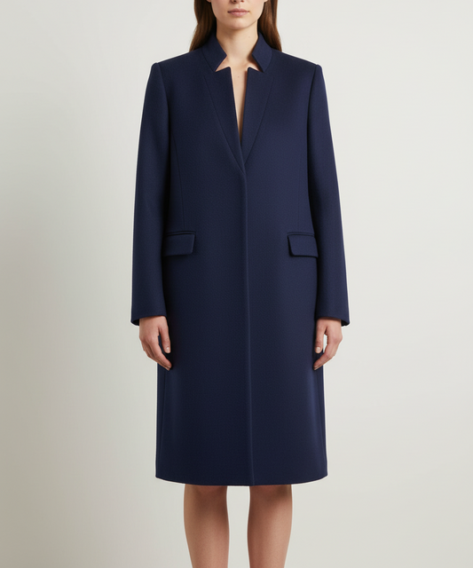 JUDITH & CHARLES Navy Coat - Size 6
