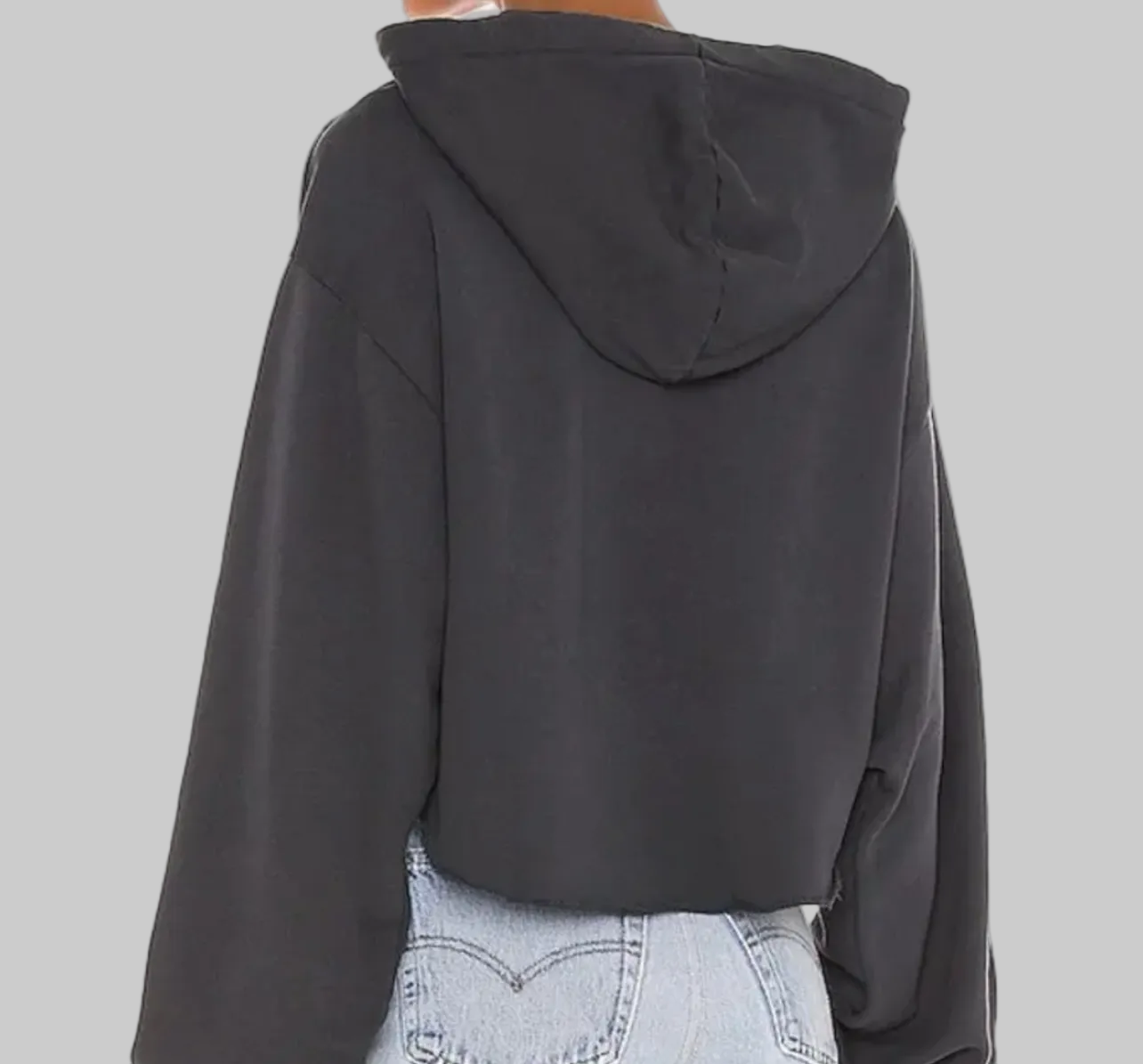 FRAME Cropped Hoodie - Size L
