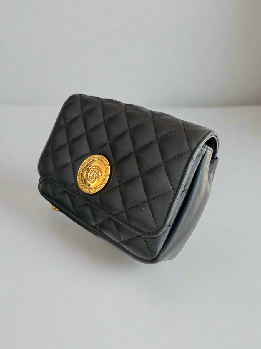 VERSACE Medusa Quilted Crossbody