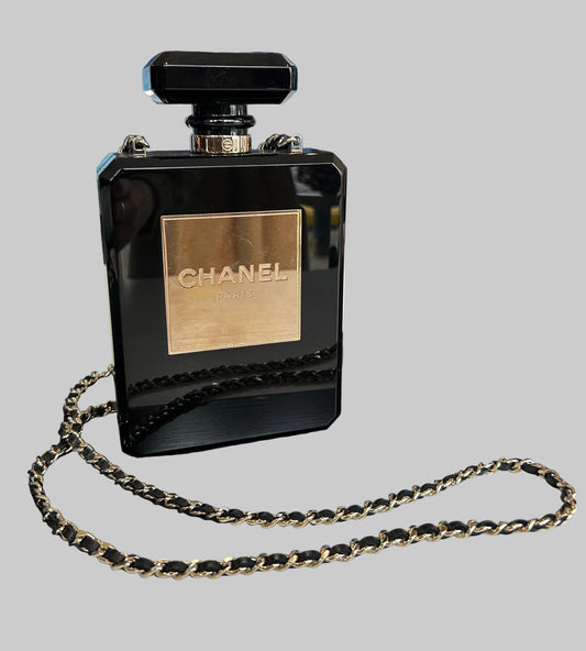 CHANEL Perfume Bottle Clutch W Chain