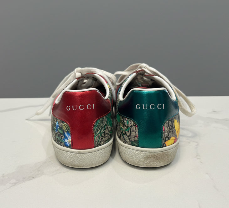 GUCCI Flora Guccissima Sneakers - Size 38