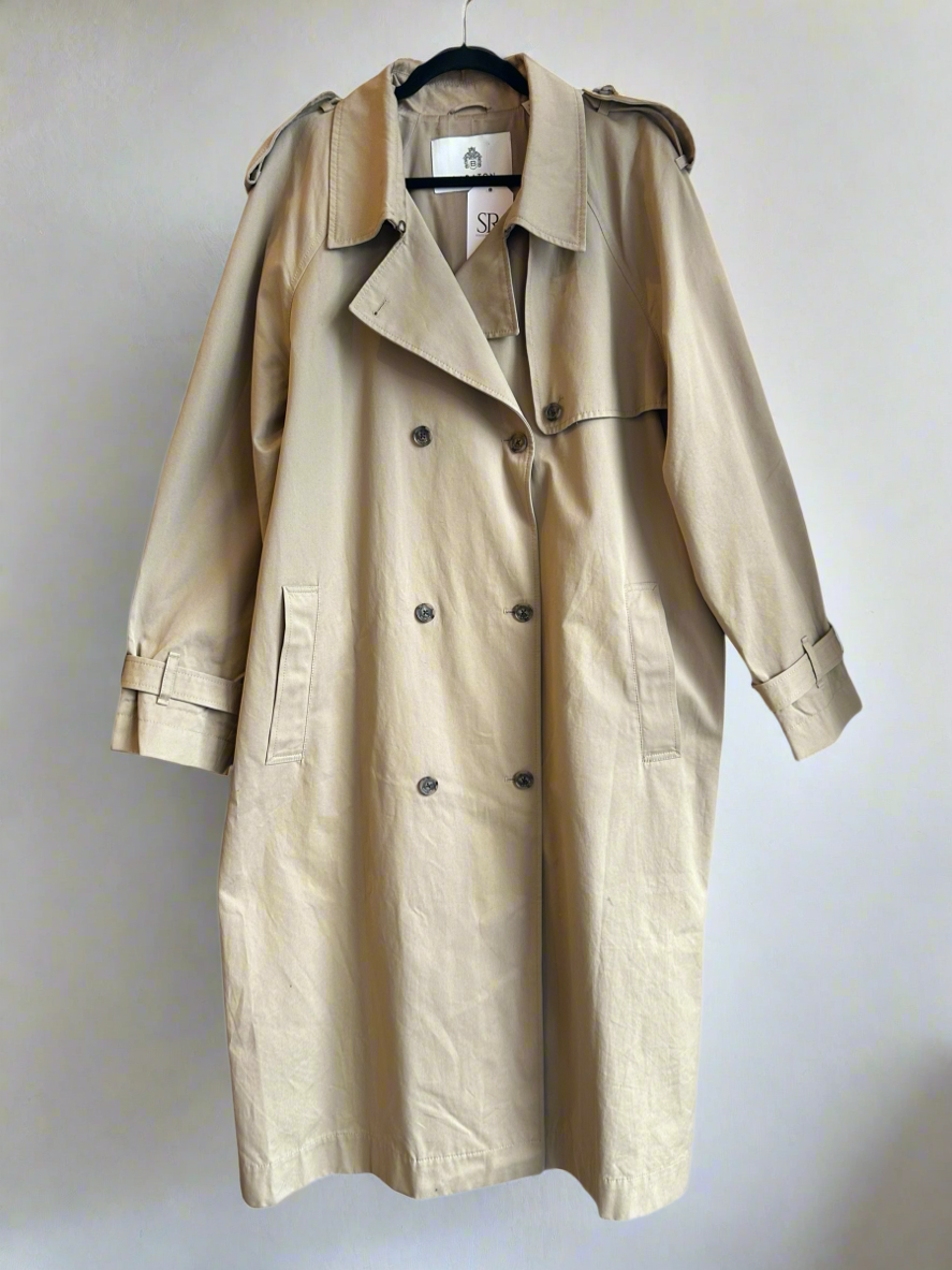 BABATON Camel Trench Coat - Size XL