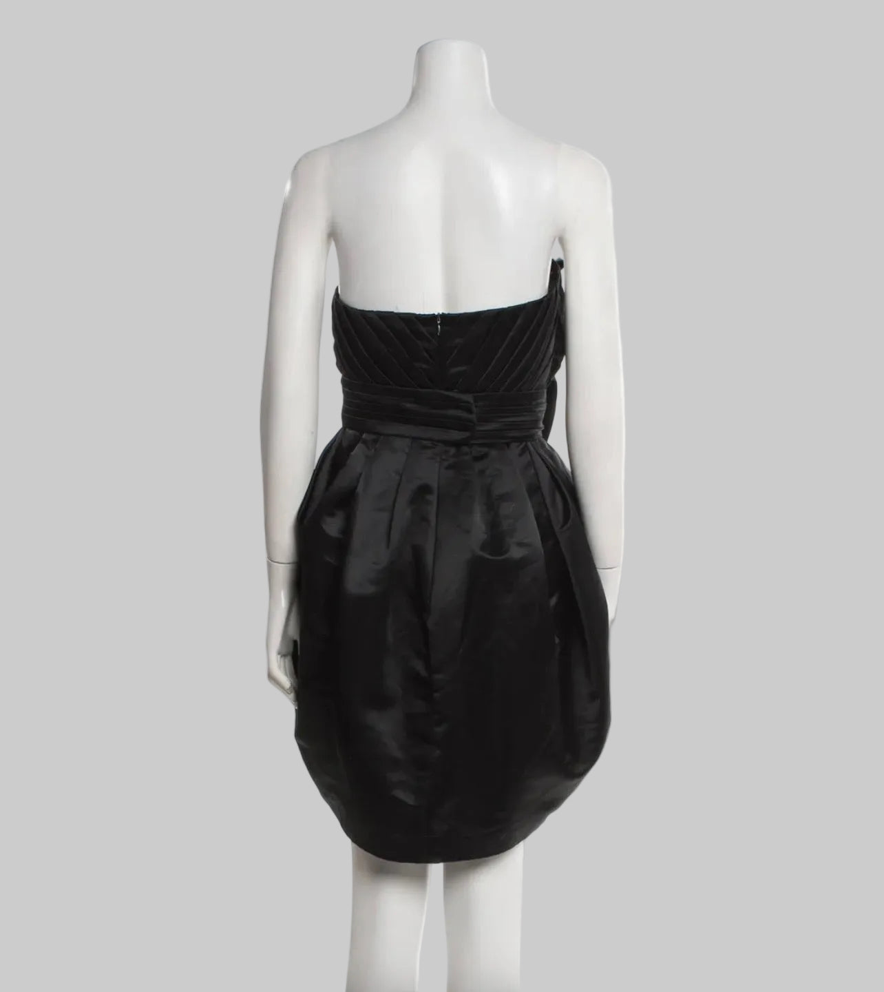 GIAMBATTISTA VALLI Black Satin Bow Dress