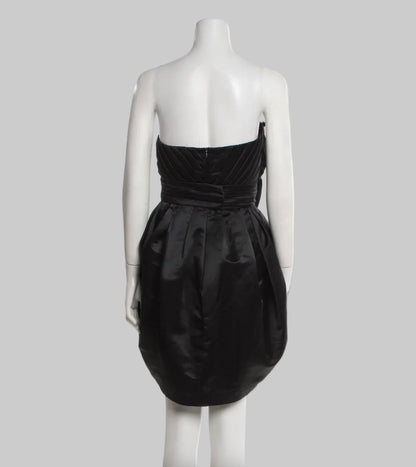 GIAMBATTISTA VALLI Black Satin Bow Dress