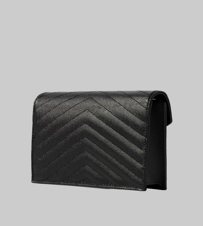 SAINT LAURENT Cassandre Matelassé Textured-Leather Crossbody