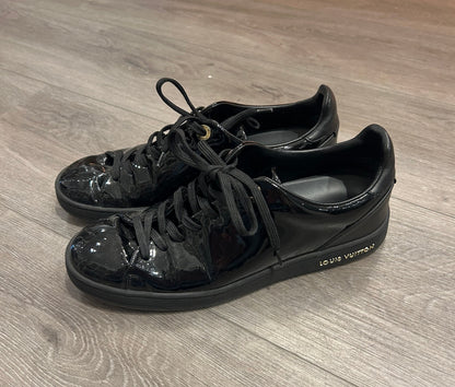 LOUIS VUITTON Patent Frontrow Sneakers - Size 37
