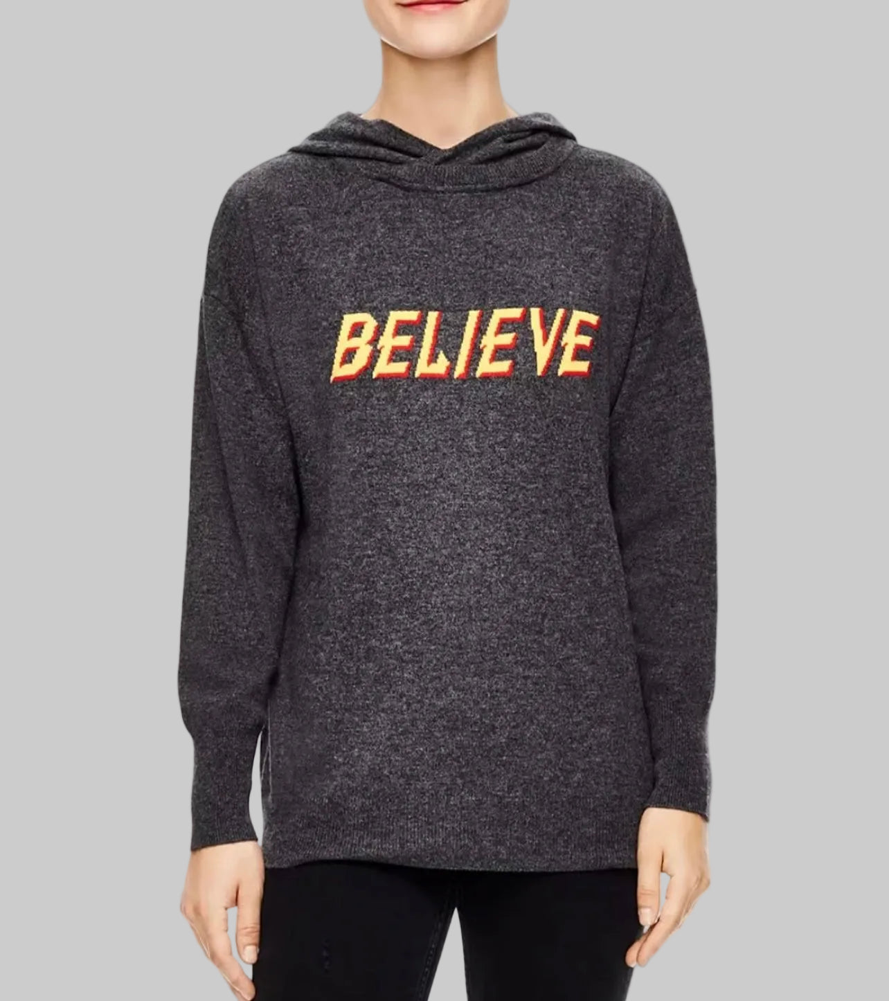 SANDRO Believe Knit Hoodie - Size S