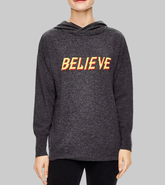 SANDRO Believe Knit Hoodie - Size S
