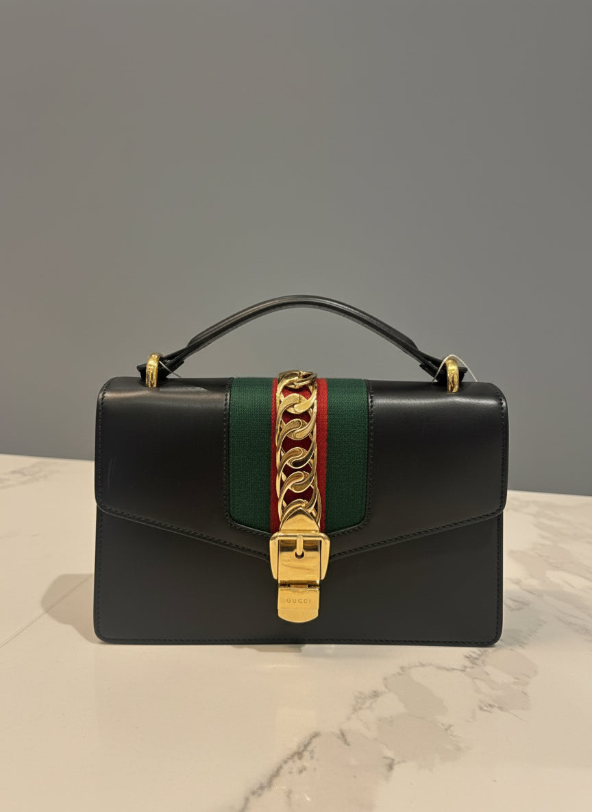 GUCCI Sylvie Small Black Web