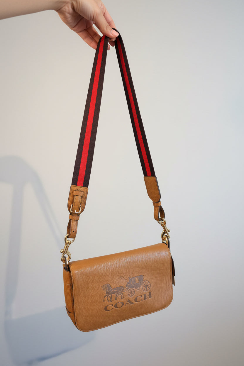COACH Leather Crossbody Messenger Bag