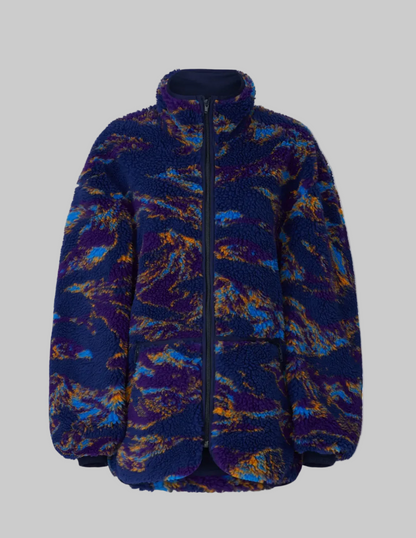 R13 Oversized Zip Up Fleece - Size M