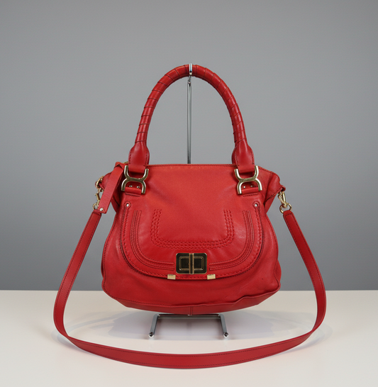 CHLOE Medium Marcie Turn Lock Satchel Bag