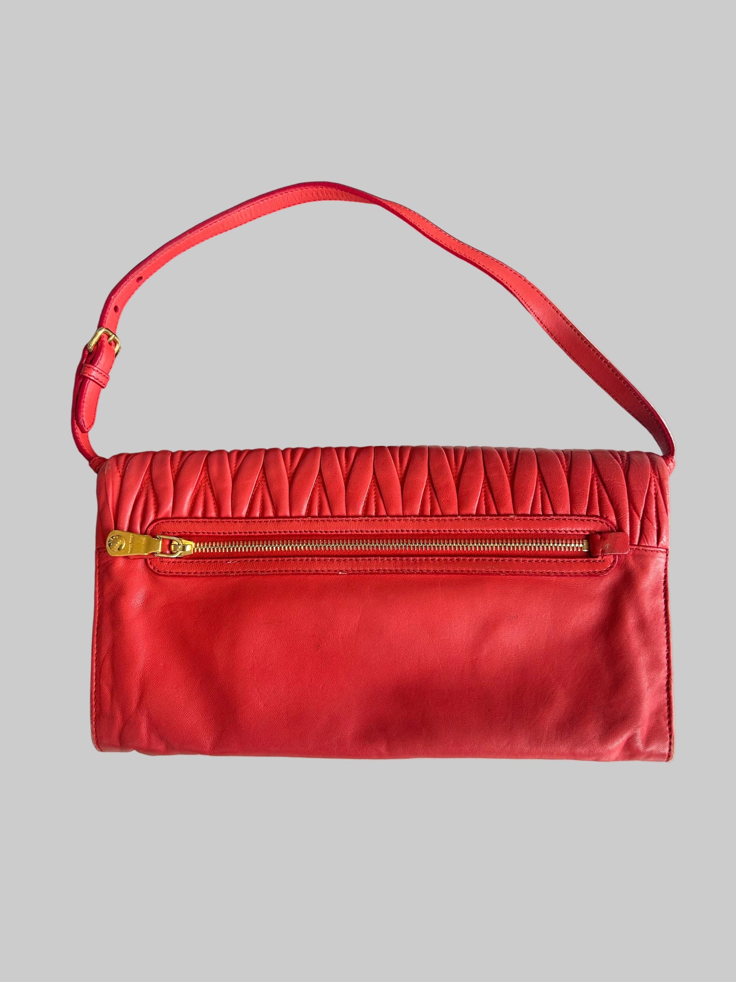 MIU MIU Leather Matelasse Clutch