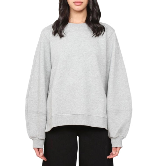 GANNI Grey Crew Sweatshirt - Size xs
