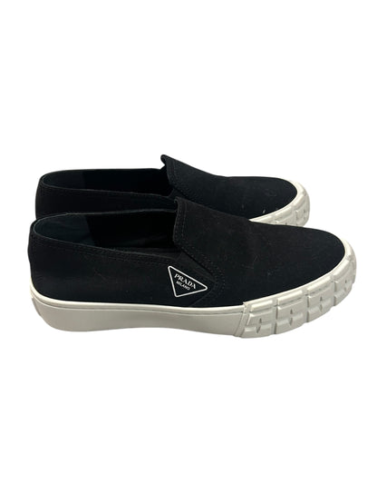 PRADA Canvas Slip-On Sneakers - Size 37.5