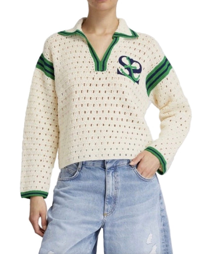 SANDRO Nicolas Wool Polo - Size S