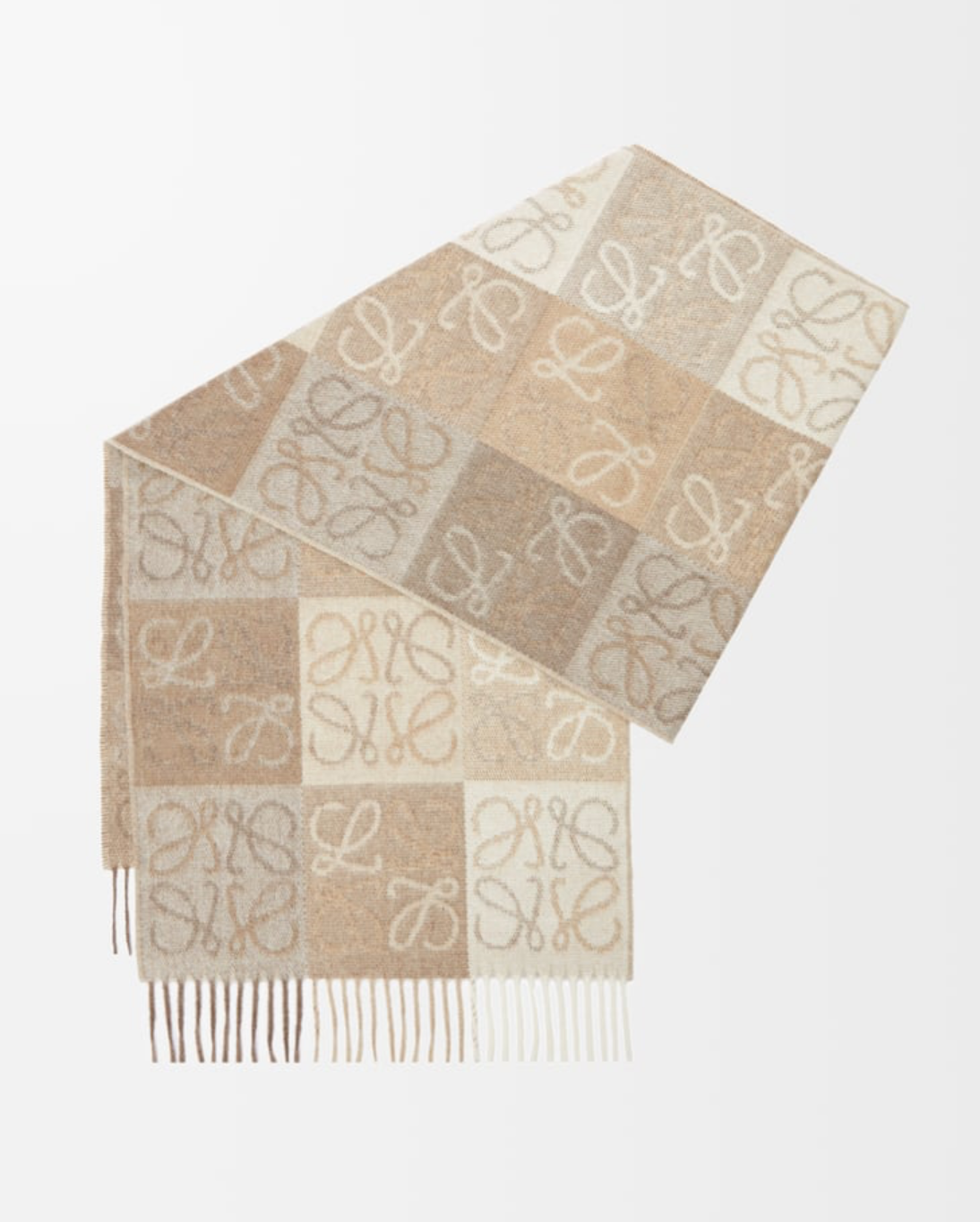 LOEWE Wool & Cashmere Anogram Scarf