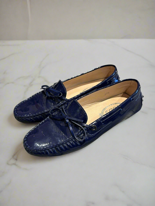 TODD’S Blue Patent City Gommino - Size 37.5