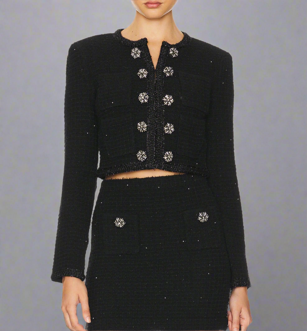 NEW* SELF-PORTRAIT Sequin Embellished Jacket - Size L