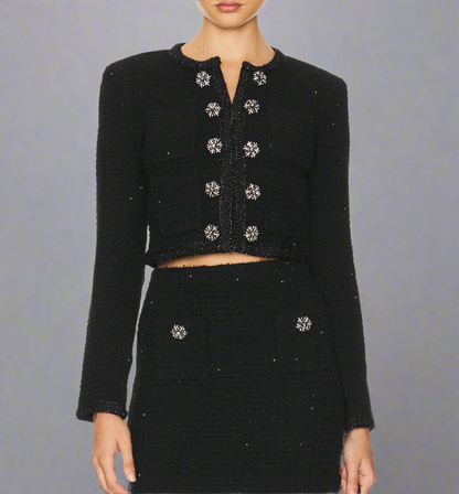 NEW* SELF-PORTRAIT Sequin Embellished Jacket - Size L