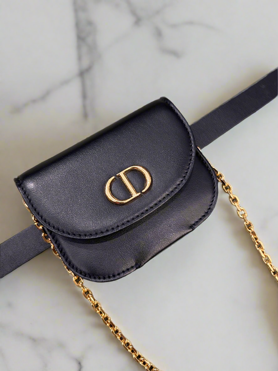 CHRISTIAN DIOR Montaigne Belt With Pouch - Size S
