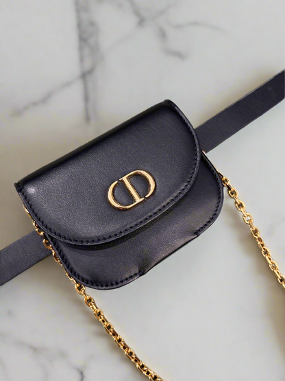 CHRISTIAN DIOR Montaigne Belt With Pouch - Size S