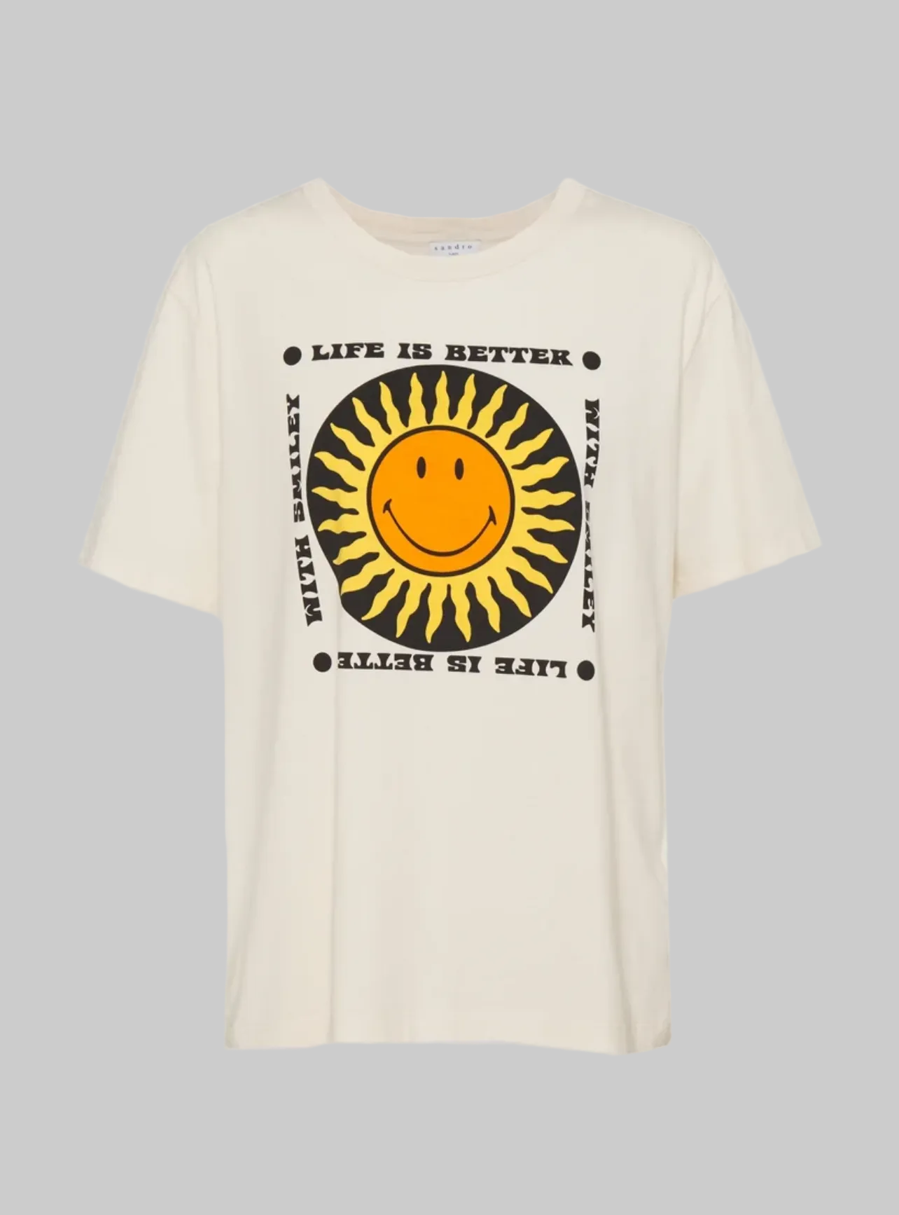 SANDRO Life Is Better Graphic Tee - Size S