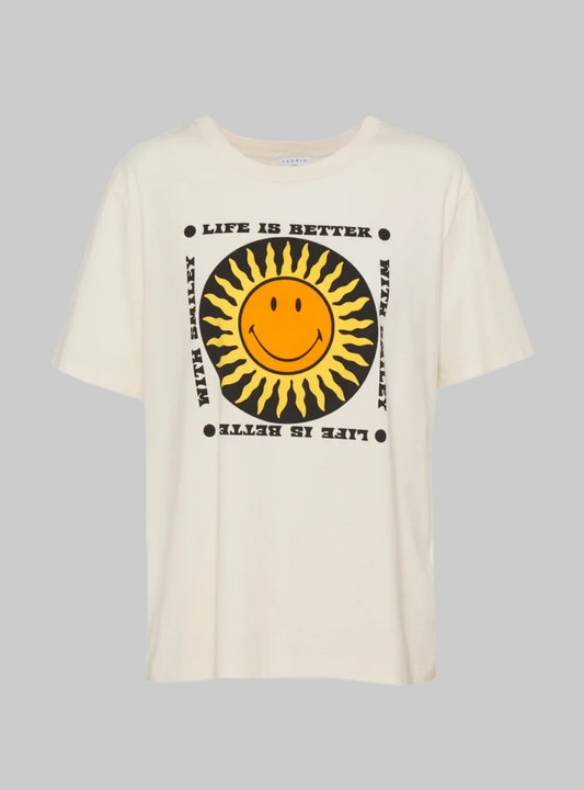 SANDRO Life Is Better Graphic Tee - Size S