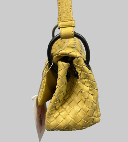 BOTTEGA VENETA Yellow Intrecciato Crossbody Bag