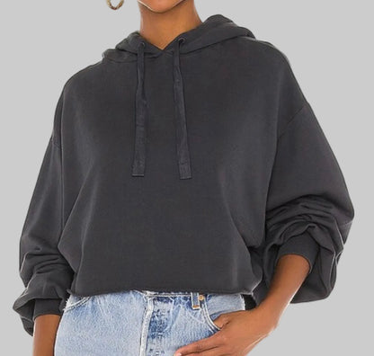 FRAME Cropped Hoodie - Size L