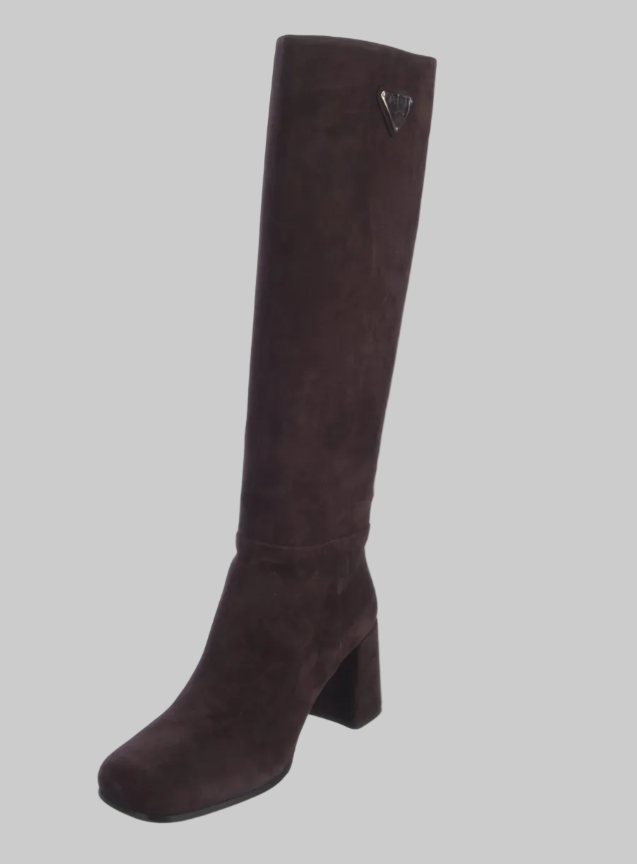 PRADA Brown Suede Boots - Size 39