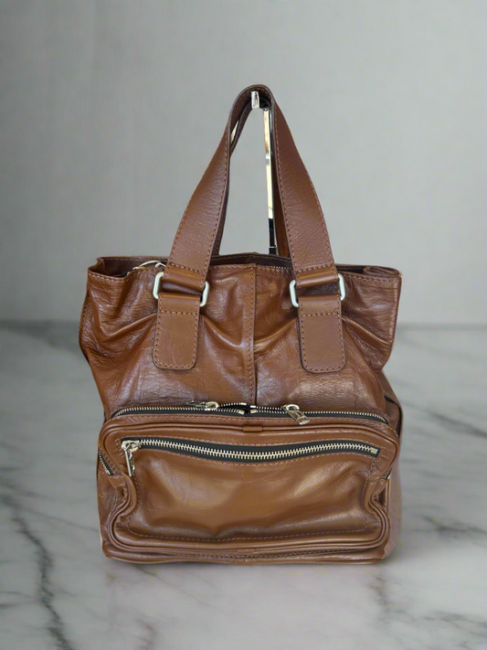 CHLOE Betty Leather Shoulder Tote Bag