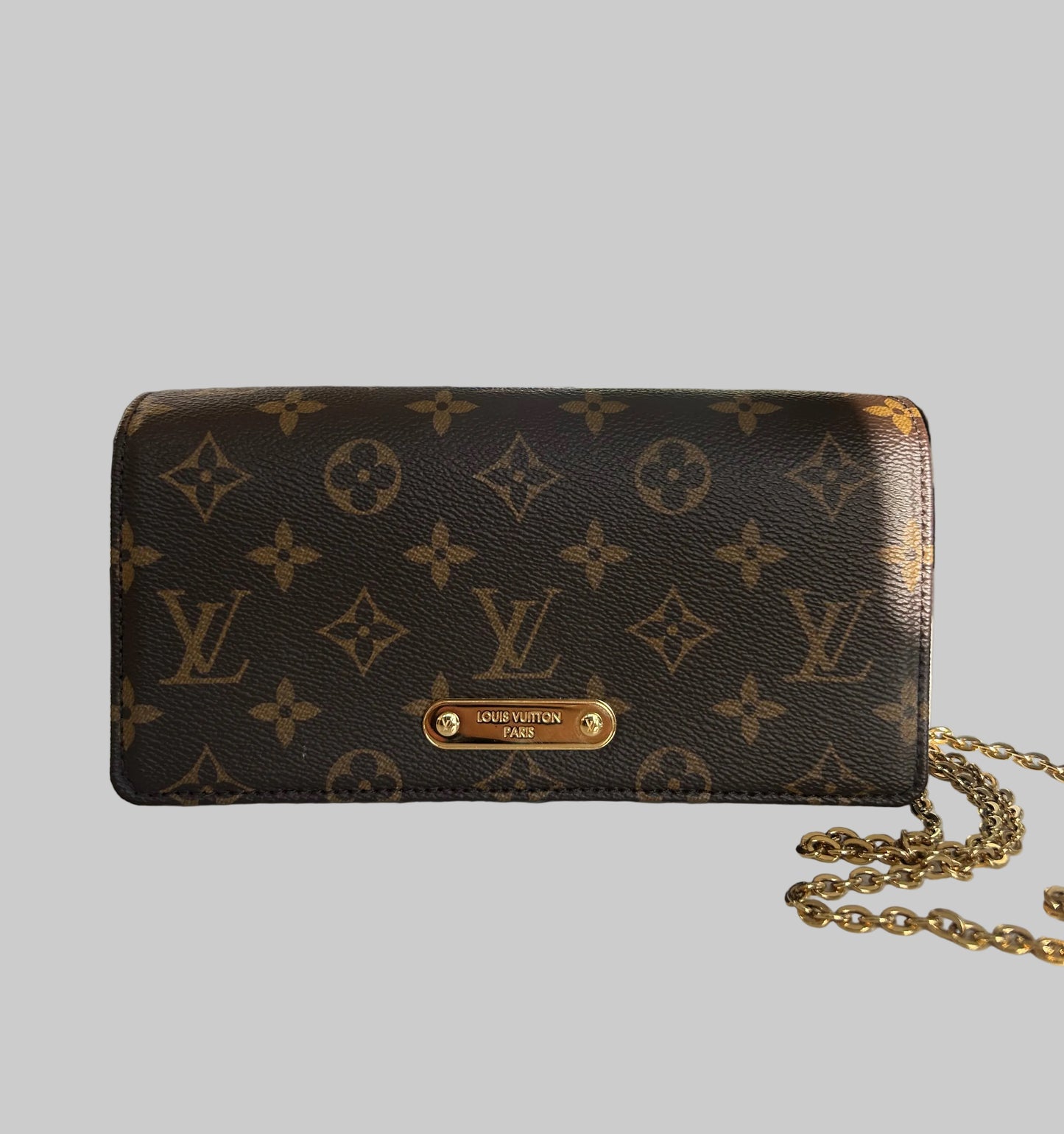 LOUIS VUITTON Monogram Lily Wallet On Chain