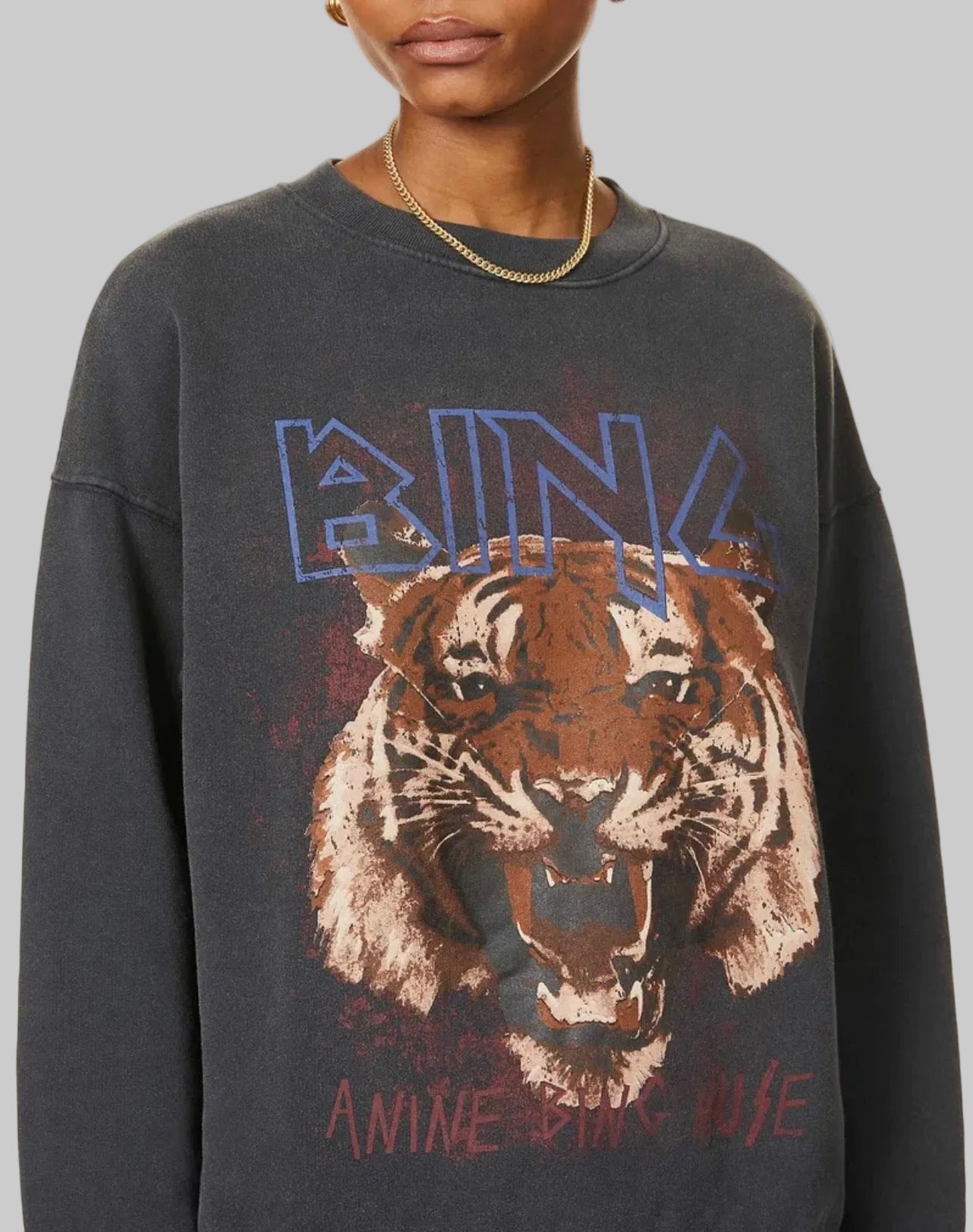 ANINE BING Graphic Crew - Size xs