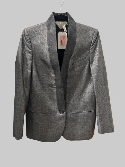 STELLA MCCARTNEY Metallic Grey Blazer - Size 38